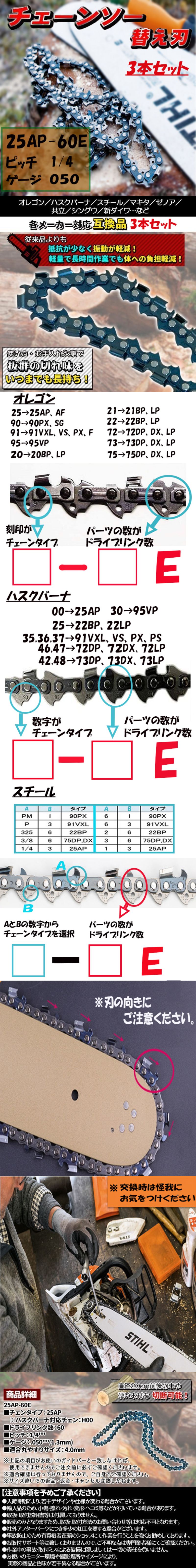 替え刃　25AP-60E