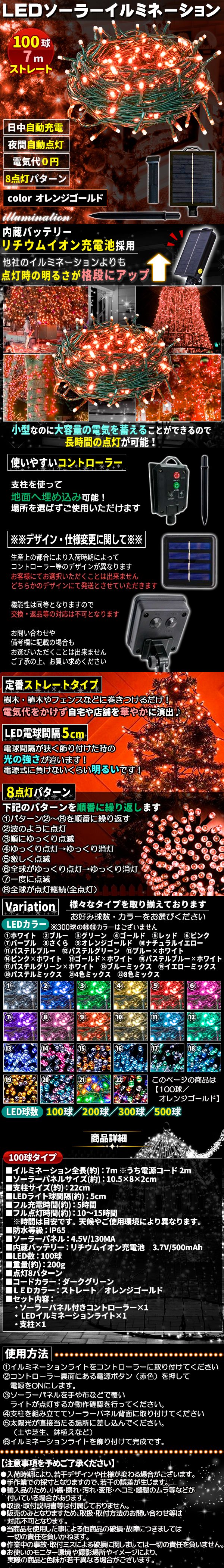 ソーラー100球-おれきん