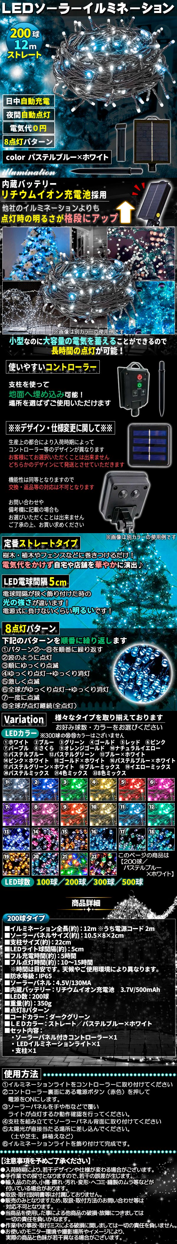 ソーラー200球-パスあおしろ